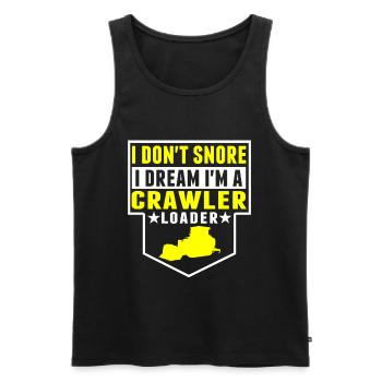 Ich Schnarche Nicht, Ich Bin Crawler Loader - Männer Premium Bio Tank Top - Schwarz - Vorne - AI Model Male 178 light (178cm)