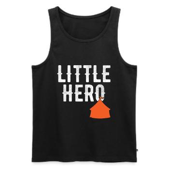 Little Hero - Sweet Carnival Circus Tent - Men's Premium Organic Tank Top - black - Front - Michal (187cm)
