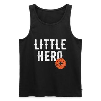 Petit Héros - Sweet Donut - Débardeur bio Premium Homme - noir - Devant - Michal (187cm)