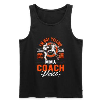 I Don’t Scream - Entraîneur de MMA - Débardeur bio Premium Homme - noir - Devant - Michal (187cm)