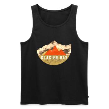 Vendanges - Parc national de Glacier Bay - Débardeur bio Premium Homme - noir - Devant - Michal (187cm)