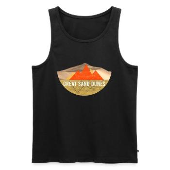 Old-fashioned - Great Sand Dunes National Park - Men's Premium Organic Tank Top - black - Front - AI Model Male 178 light (178cm)