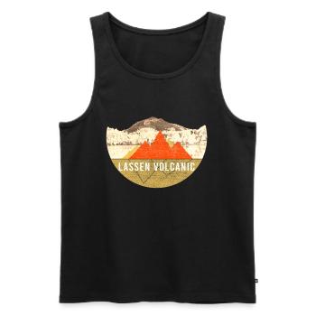 Grape harvest - Volcanic National Park Lassens - Men's Premium Organic Tank Top - black - Front - Michal (187cm)