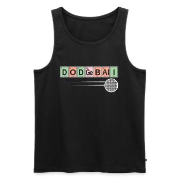 Chimie sportive des joueurs de Dodgeball - Débardeur bio Premium Homme - noir - Devant - Michal (187cm)