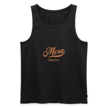 Retro USA Arizona Vintage Mesa - Men's Premium Organic Tank Top - black - Front - AI Model Male 178 light (178cm)