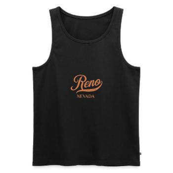 Retro USA Nevada Vintage Reno - Débardeur bio Premium Homme - noir - Devant - AI Model Male 178 light (178cm)