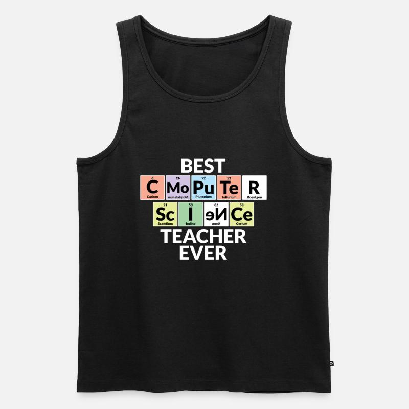 Bester Informatiklehrer Aller Zeiten - Männer Premium Bio Tank Top - Schwarz