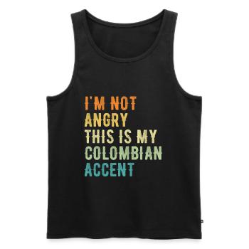 I Am Not Evil, My Colombian Accent - Men's Premium Organic Tank Top - black - Front - Michal (187cm)