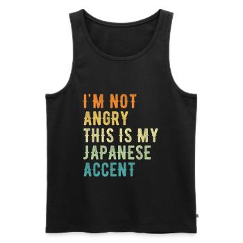 I'm not evil, my Japanese accent - Men's Premium Organic Tank Top - black - Front - AI Model Male 178 light (178cm)