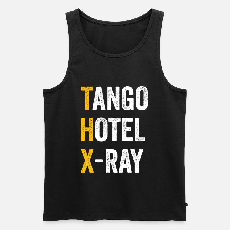 Computer-Chat-Tango. - Männer Premium Bio Tank Top - Schwarz
