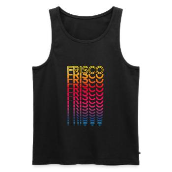 Retro Nostalgic USA City - Rainbow Frisco - Débardeur bio Premium Homme - noir - Devant - Michal (187cm)