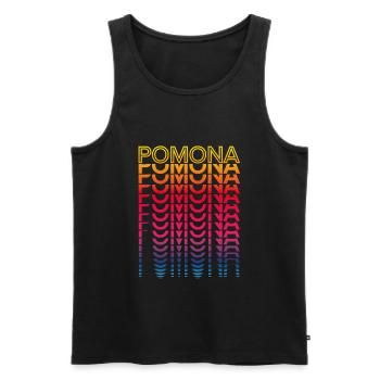 Retro Nostalgic USA City - Rainbow Pomona - Débardeur bio Premium Homme - noir - Devant - Michal (187cm)