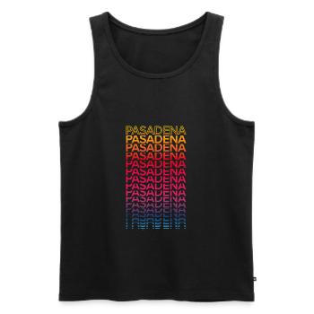 Retro Nostalgic USA City - Rainbow Pasadena - Débardeur bio Premium Homme - noir - Devant - Michal (187cm)