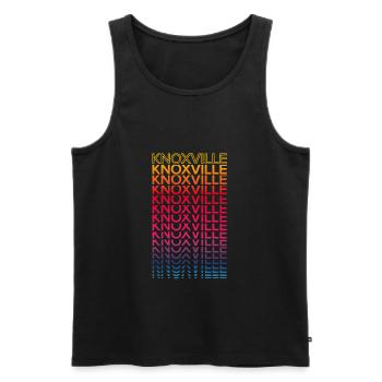 Retro Nostalgic USA City - Rainbow Knoxville - Débardeur bio Premium Homme - noir - Devant - Michal (187cm)