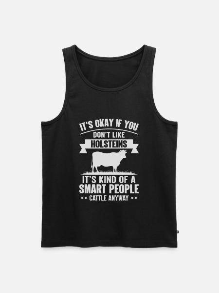 Smart people - Kuh-Holsteins - Men's Premium Organic Tank Top - black