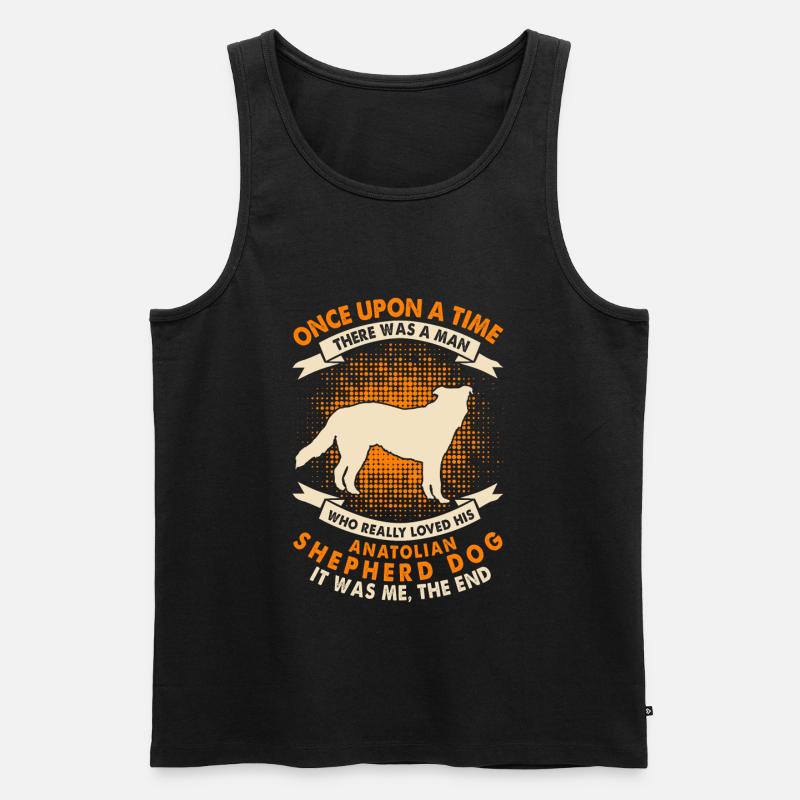 Einmal - Anatolischer Schäferhund - Männer Premium Bio Tank Top - Schwarz
