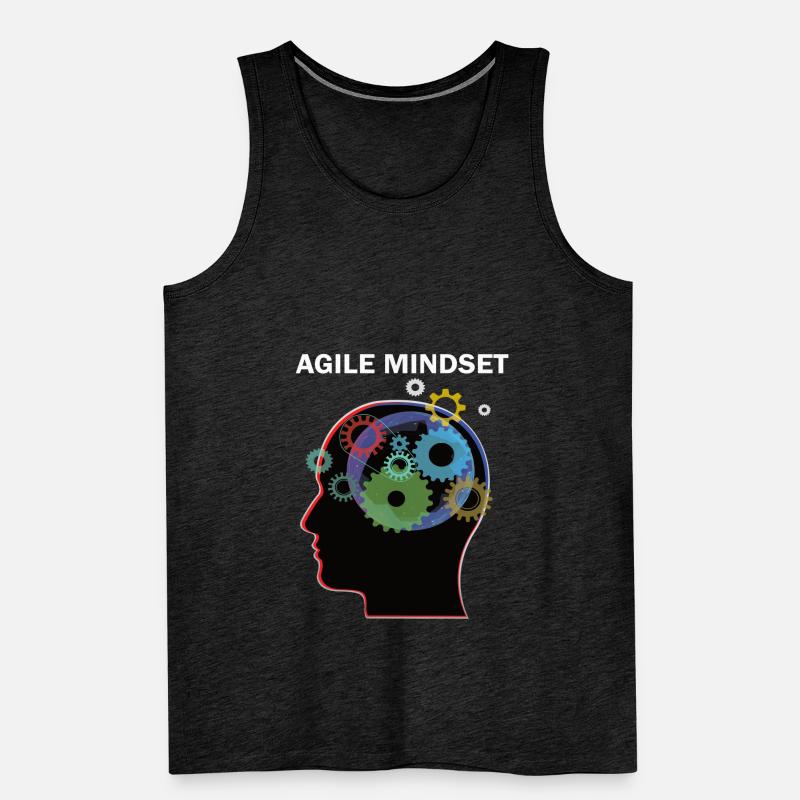 Agile Mindset Scrum Master Programmierer Männer Premium Bio Tank Top