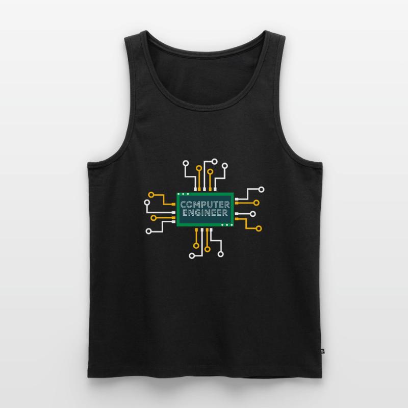 Computer engineer nerd computer science informatics Men's Premium Organic Tank Top