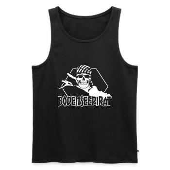 Bodensee Urlaub Bodenseepiraten Segeln - Männer Premium Bio Tank Top - Schwarz - Vorne - AI Model Male 178 light (178cm)