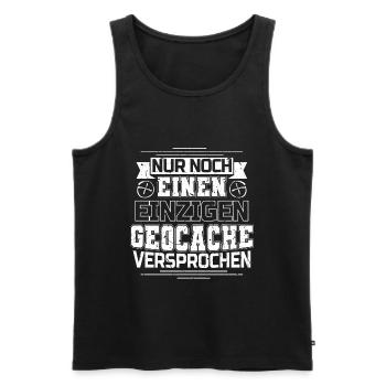 Geochaching Geochache Geocacher Geocach Cache - Männer Premium Bio Tank Top - Schwarz - Vorne - Michal (187cm)