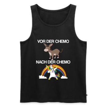 Krebs-Überlebender Chemotherapie Kampf gegen Krebs - Männer Premium Bio Tank Top - Schwarz - Vorne - Michal (187cm)