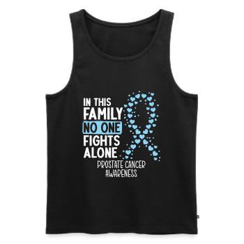 Cancer prostate cancer awareness - Men's Premium Organic Tank Top - black - Front - Michal (187cm)