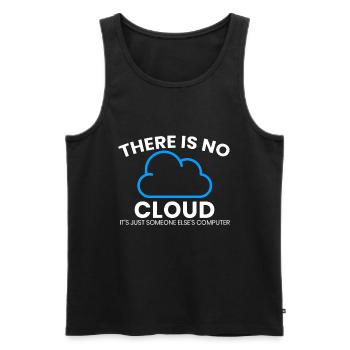 There is no cloud only another computer - Men's Premium Organic Tank Top - black - Front - Michal (187cm)