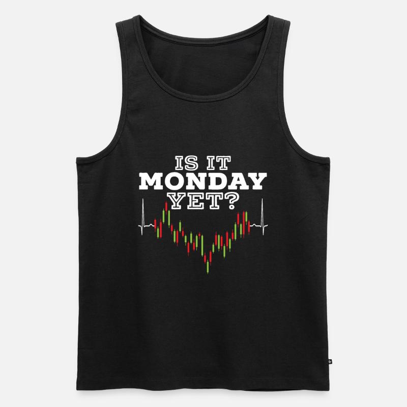 C’est déjà lundi Trader Trader - Débardeur bio Premium Homme - noir