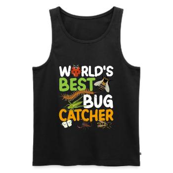 Der Beste Bug Fänger Entomologe Insekten - Männer Premium Bio Tank Top - Schwarz - Vorne - AI Model Male 178 light (178cm)