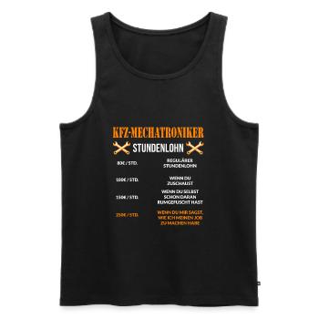 Kfz Mechatroniker Spruch Kfz Mechaniker - Männer Premium Bio Tank Top - Schwarz - Vorne - Michal (187cm)