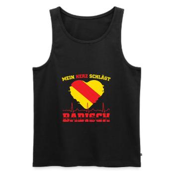 Badische Geschenke | Baden-Württemberg Badner - Männer Premium Bio Tank Top - Schwarz - Vorne - AI Model Male 178 light (178cm)