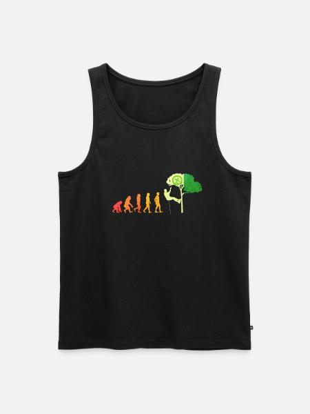Baumpfleger Baumkletterer Förster Geschenk - Männer Premium Bio Tank Top - Schwarz