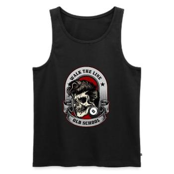 Rocker Rock rock music musical cadeau - Débardeur bio Premium Homme - noir - Devant - AI Model Male 178 light (178cm)