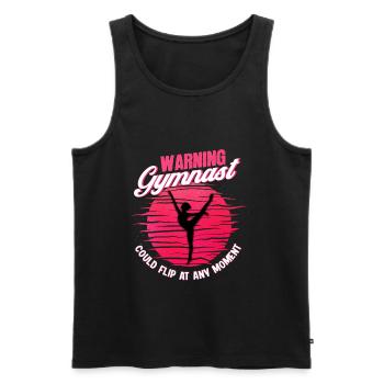Gymnast Gymnast Gymnastics Gymnastics Gymnast Gift - Men's Premium Organic Tank Top - black - Front - AI Model Male 178 light (178cm)