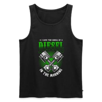 Diesel Diesel Engine Diesel Driver Truck Tuner Motif - Men's Premium Organic Tank Top - black - Front - AI Model Male 178 light (178cm)