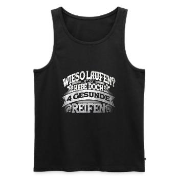 4 Gesunde Reifen KFZ-Mechaniker Auto Schrauber - Männer Premium Bio Tank Top - Schwarz - Vorne - Michal (187cm)