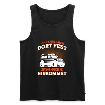 Offroad Geländewagen 4x4 Gelände Geschenk - Männer Premium Bio Tank Top - Schwarz - Vorne - AI Model Male 178 light (178cm)