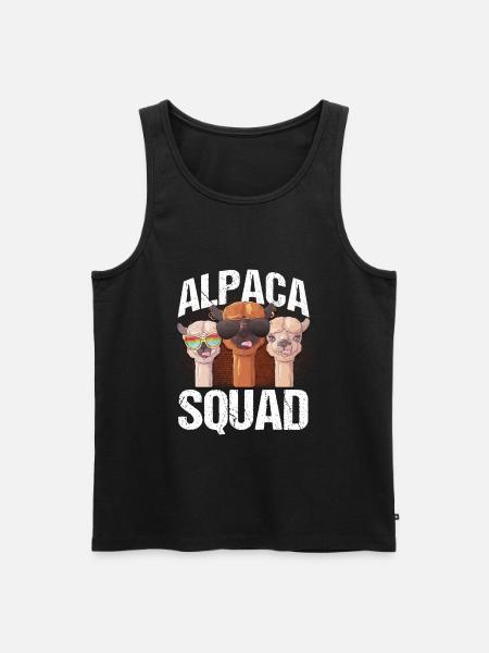 Alpaca Squad Alpaca Alpacas Gift - Men's Premium Organic Tank Top - black