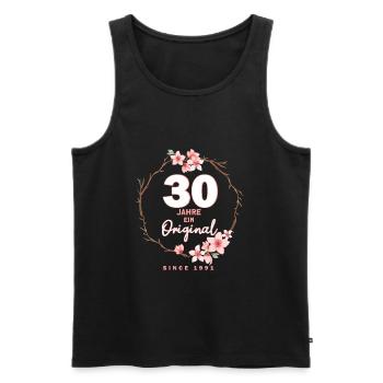 30 Jahre Original 30.Geburtstag Seit 1991 Geschenk - Männer Premium Bio Tank Top - Schwarz - Vorne - Michal (187cm)