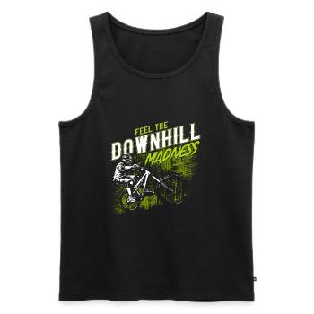 Downhill Madness VTT VTT cadeau - Débardeur bio Premium Homme - noir - Devant - Michal (187cm)