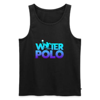 Water Polo Water Polo Water Polo Cadeau - Débardeur bio Premium Homme - noir - Devant - AI Model Male 178 light (178cm)