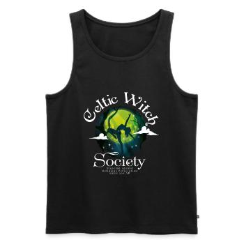 Celtic witch Witch Walpurgis sayings gift - Men's Premium Organic Tank Top - black - Front - AI Model Male 178 light (178cm)