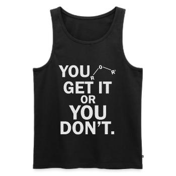 Chemie - Männer Premium Bio Tank Top - Schwarz - Vorne - Michal (187cm)