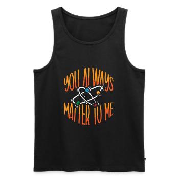 Chimie Science Physique Recherche Nerd Humour - Débardeur bio Premium Homme - noir - Devant - AI Model Male 178 light (178cm)