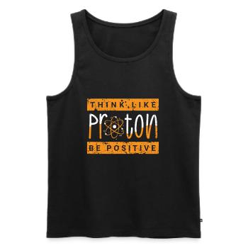 Chimie Science Physique Recherche Nerd Humour - Débardeur bio Premium Homme - noir - Devant - AI Model Male 178 light (178cm)