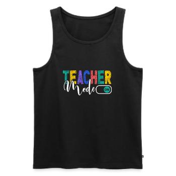 Teachers Present Teacher Training Course Teacher School - Men's Premium Organic Tank Top - black - Front - AI Model Male 178 light (178cm)