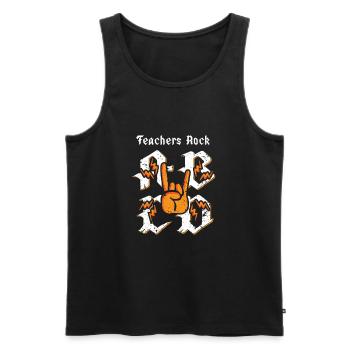Teachers Present Teacher Training Course Teacher School - Men's Premium Organic Tank Top - black - Front - AI Model Male 178 light (178cm)