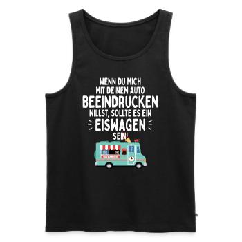 Eis Liebhaber Mich Mit Auto Beeindrucken Eiswagen - Männer Premium Bio Tank Top - Schwarz - Vorne - Michal (187cm)