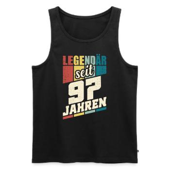 97. Geburtstag Legendär Seit 97 Jahren Legende 97 - Männer Premium Bio Tank Top - Schwarz - Vorne - AI Model Male 178 light (178cm)