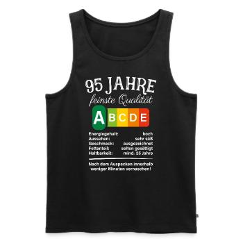 95 Jahre Feinste Qualität Geschenk 95. Geburtstag - Männer Premium Bio Tank Top - Schwarz - Vorne - AI Model Male 178 light (178cm)